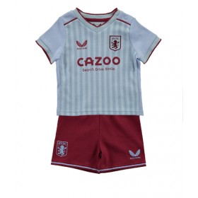 Baby Fußballbekleidung Aston Villa Auswärtstrikot 2022-23 Kurzarm (+ kurze hosen)